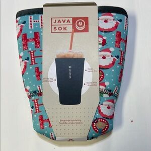Java Sok Santa Print Insulating Sleeve